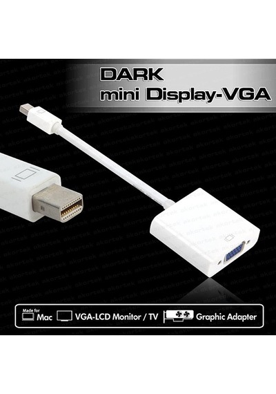 Dark Dk Hd Amdpxvga Mini Display To Vga Aktif Dönüştürücü Adaptör Dark Dk Hd Amdpxvga Mini Display To Vga Aktif Dönüştürücü Adaptör