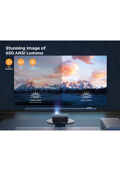 Yaber Ace K1 650 Ansı Ev Sineması Film Projektörü