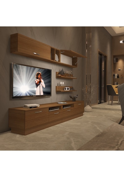 Decoraktiv Trendstyle 5220 Mdf Tv Ünitesi Tv Sehpası Ceviz