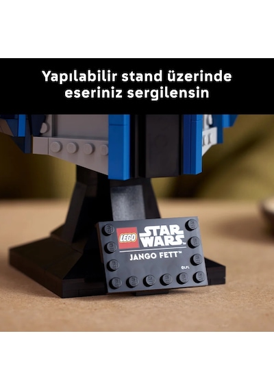 LEGO® Star Wars: Klonların Saldırısı Jango Fett™ Kaskı 75408 - Yetişkinler için İnşa Edilebilen Koleksiyonluk Model Yapım Seti (616 Parça)