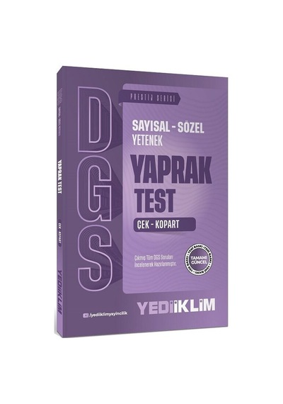 Yediiklim 2027 Dgs Prestij Yaprak Test