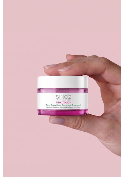 Sinoz Pink Touch Tiger Grass Anında Ton Eşitleyici Onarıcı Yüz Bakım Kremi 15 ML