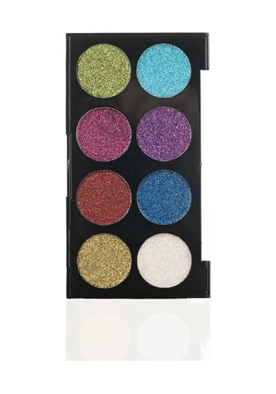8 Renk Glitter Far Paleti - 2'li Set Pembe