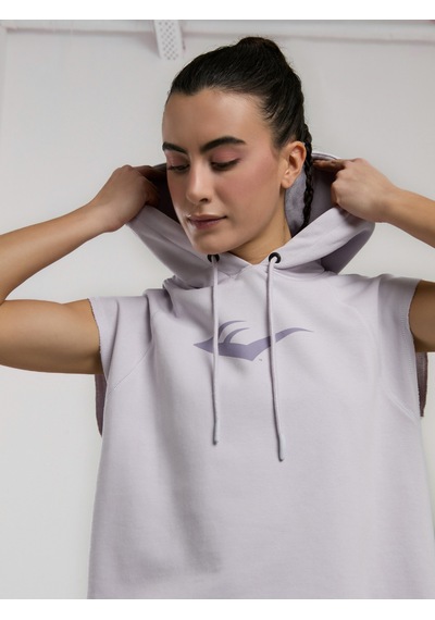 Everlast Ever Classics Wmn Lila Kadın Crop Kapüşonlu Kolsuz Sweatshirt Lila