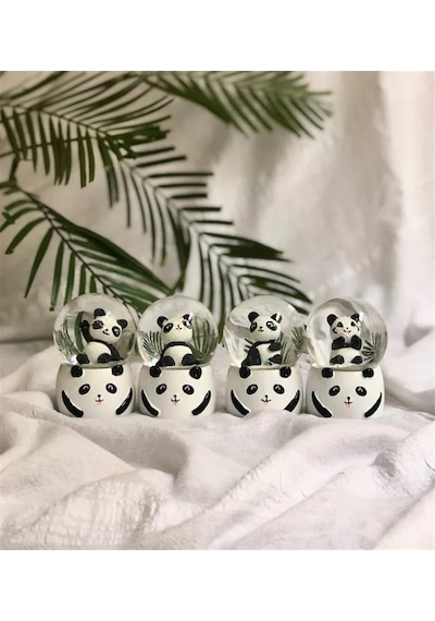 Mini Işıklı Panda Kar Küresi