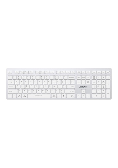 A4 Tech Fbx50c Şarj Edilebilir Q Türkçe Fn-multimedya Bluetooth & 2.4ghz Kablosuz Klavye, Beyaz