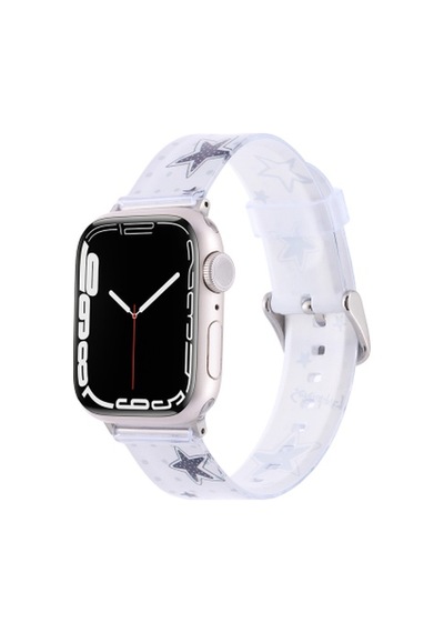 Apple Watch Ultra 49mm Uyumlu Krd-156 Silikon Kordon - Büyük Yıldız