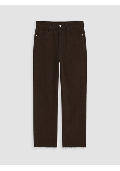 Lcw Comfort Kahverengi Straight Fit Kadın Jean Pantolon