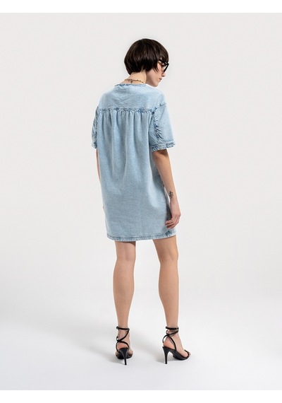 Loose Fit Kadın Elbise Denim
