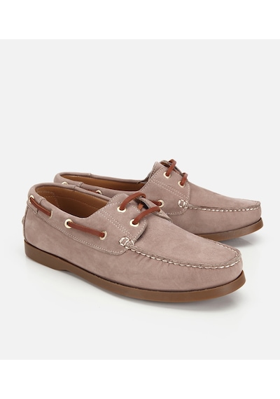Hotiç Erkek Nubuk Deri Bej Bağcık Detaylı Günlük Loafer 02ayh319740a300 02ayh319740a300