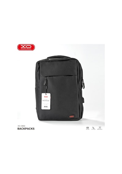 Özel Üretim Cb02 15.6 İnç Tablet Ve Laptop Sırt Çantası Erkek Çanta Su Geçirmez Siyah