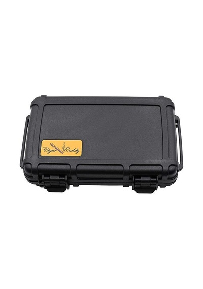 Cigar Caddy 5 XL 60 Ring Siyah Travel Humidor Puro Kutusu