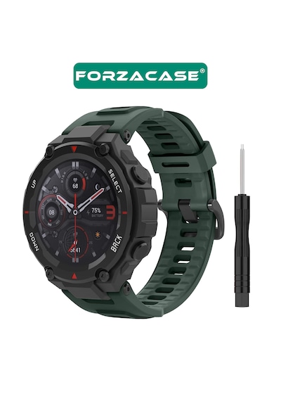 Forzacase Amazfit T-rex / T-rex Pro İle Uyumlu Silikon Kordon Kayış - Fc1237