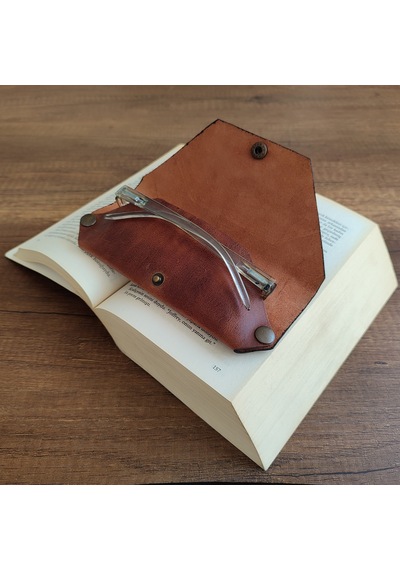 Sumerian Leather Craft Deri Gözlük Kılıfı