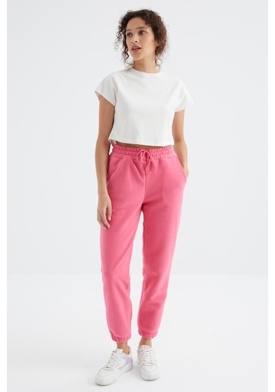 Tommy Life Şeker Pembe Yüksek Bel Basic Bağcıklı Jogger Polar Kadın Eşofman Alt - 94622 Şeker Pembe Tommy Life Şeker Pembe Yüksek Bel Basic Bağcıklı Jogger Polar Kadın Eşofman Alt - 94622 Şeker Pembe