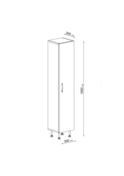 Artel Mobilya 5 Raflı Banyo Boy Dolabı Beyaz