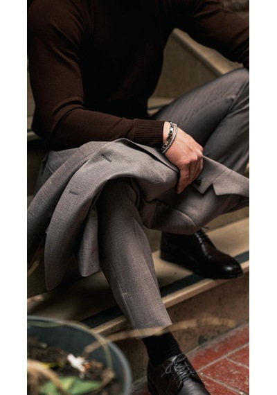 Dupont Classics Dupont Slim Fit Mono Yaka 6 Drop Yarım Astar Çift Yırtmaç 2'li Takım Elbise Acı Kahverengi Dupont Classics Dupont Slim Fit Mono Yaka 6 Drop Yarım Astar Çift Yırtmaç 2'li Takım Elbise Acı Kahverengi