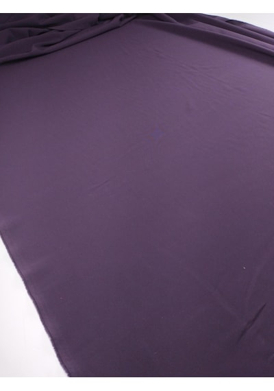 Patlıcan Moru Renkte Krep Kumaş En: 140 Cm-10621 Mor
