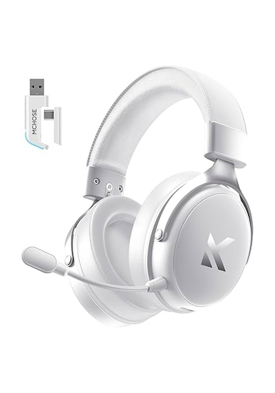 Mchose V9 Pro Icy White 7.1 Surround Kablosuz Gaming Kulaklık Hw-v9-5