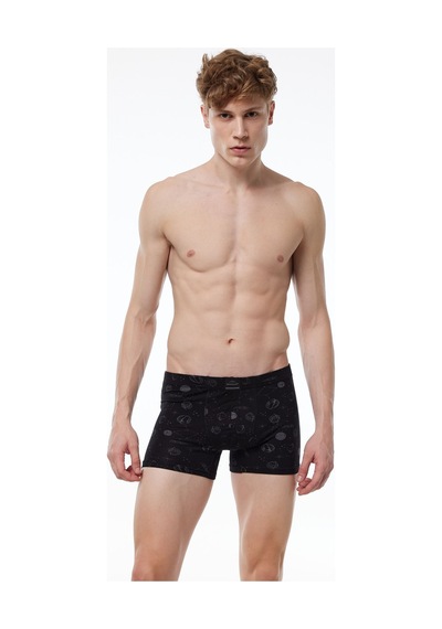Malabadi Erkek Desenli Modal Boxer 3 Adet 3m251 Set-1