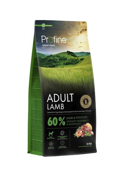 Profine Gluten Free Adult Lamb Glutensiz Kuzu Etli Yetişkin Köpek Maması 12 KG