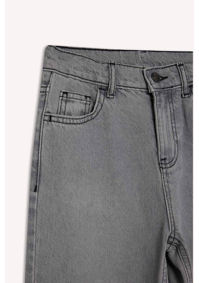 Defacto Erkek Çocuk Wide Leg Düz Paça Jean Pantolon F2836a825aunm55 Gri
