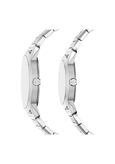 Armani Exchange Ax7180set Erkek Kol Saati Ve Kadın Kol Saati Metalik Gri