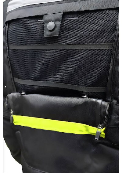 Vexo Adventure H20 Siyah-neon Sarı 4 Mevsim Motosiklet Montu
