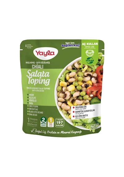 Yayla Haşlanmış Suyu Süzülmüş Chialı Salata 8 x 150 G