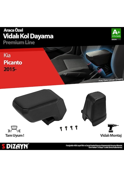 Kia Picanto Kol Dayama Kolçak Abs Vidalı Siyah 2015 Üzeri A+kalite