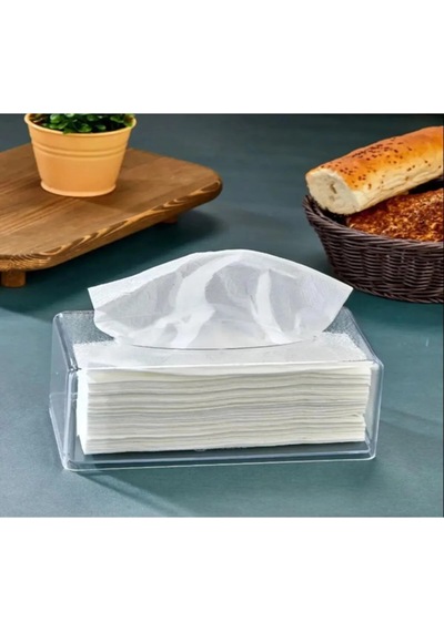 Lüx Wipe Box Peçetelik Desenli Model 22 X 12 Beyaz Plastik Tr Beyaz Plastik Diğer