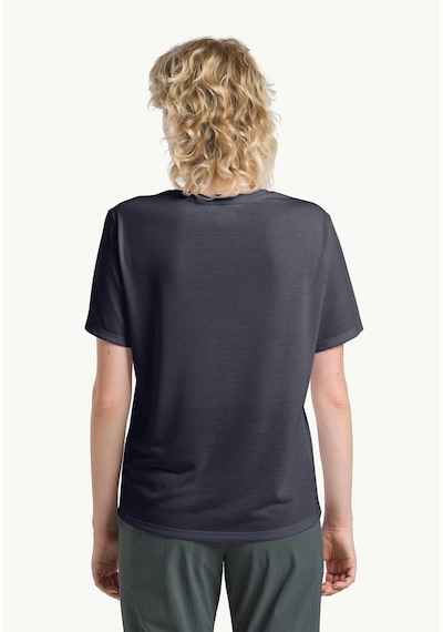 Jack Wolfskin Jack Wolfskın Vonnan S S T W Kadın Graphite T-shırt A63951-1388 Siyah