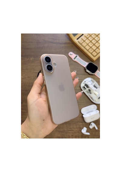 İphone 17 Uyumlu Süper İnce Mat Ultra Thin Silikon Kılıf Şeffaf