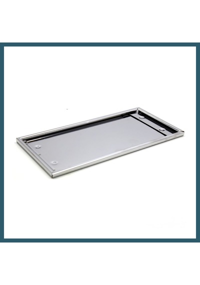 Bezos Dikdörtgen Krom Plakalık Araba Plaka Altlığı 30x16cm Ob