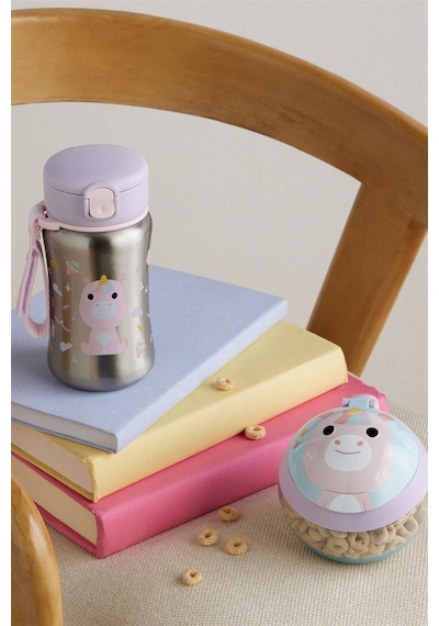 Skip Hop Besties Squad Pipetli Paslanmaz Çelik Suluk Unicorn 9t46 STANDART