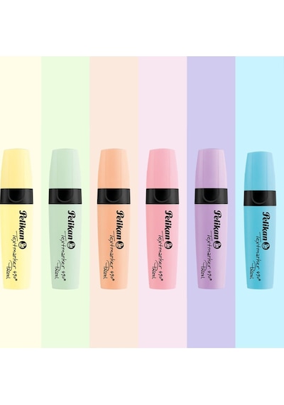 Onabana Pelikan 490 Pastel Fosforlu Kalem 6'lı Set Turuncu