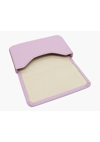 Westpolo Hakiki Deri Unisex Tek Bölmeli Kartlık - Açık Lavanta Pembesi Açık Pembe