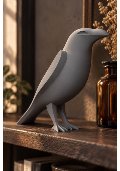 Karga Figürlü Dekoratif Biblo - 17cm 82869056