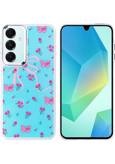 Samsung Uyumlu Galaxy A26 Kılıf Airbag Tasarımlı Zore Hadra Kapak Kelebek