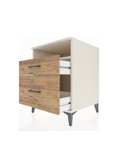 Kronos Komodin Tek Raflı 2 Çekmeceli 60x59x80 Aytaşı-çam Aytaşı