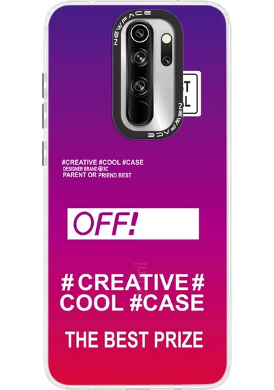 Newface Xiaomi Redmi Note 8 Pro Kılıf Estoril Desenli Kapak - Estoril - 9 Mor