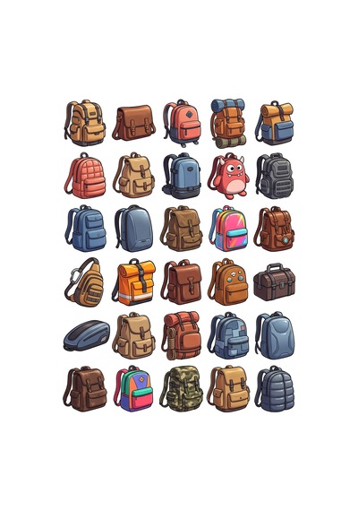 30 Adet Animasyon Sırt Çantası Sticker Seti - Laptop, Defter, Matara İçin Çok Renkli