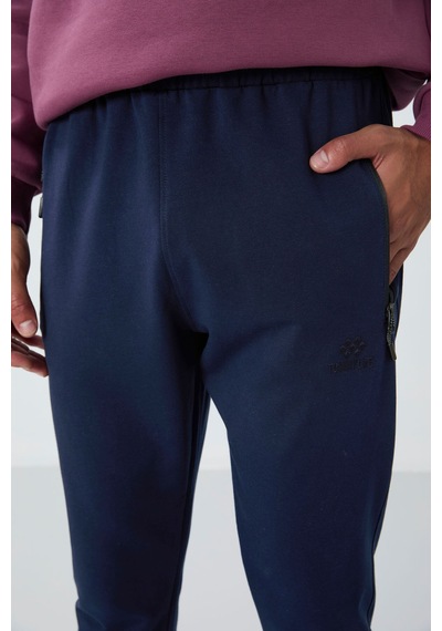 Tommy Life İndigo Fermuar Cepli Standart Kalıp Jogger Erkek Eşofman Alt - 84651 İndigo