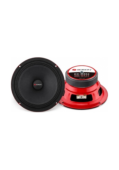 Edison Ed-602m 16 Cm 6.5 Midrange Speaker Pair 500w Max 120w Rms 4 Ohm High Performance Car Audio Speakers