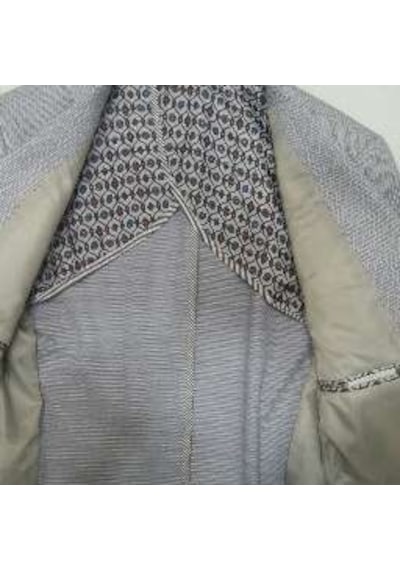 Sposo 5127 Dar Kalıp Yarım Astarlı Gri Erkek Blazer Ceket Gri