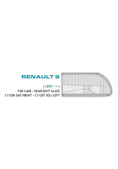 Far Camı Renault R9 Broadway Ym. Sağ 1998 1 Ad