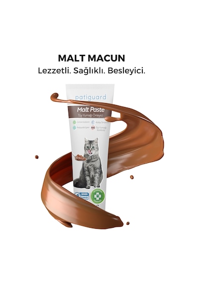 Patiguard Malt Paste Tüm Kediler İçin Tüy Yumağı Önleyici Antihairball 100 G