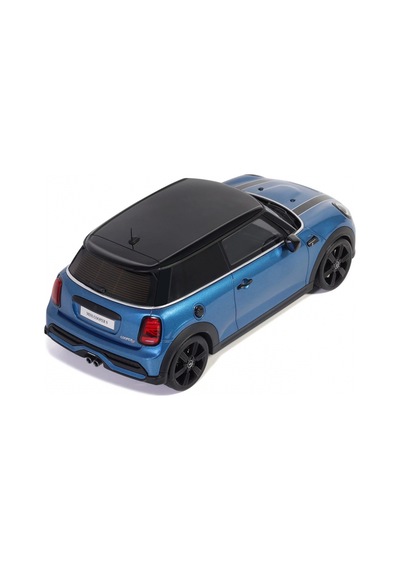 Otto Models Ot982 1/18 Mini Cooper S Island Blue + White Stripes 2021