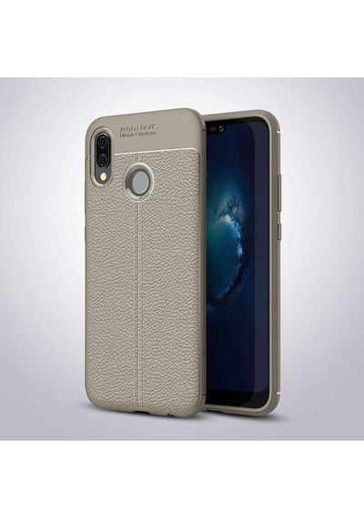 Huawei P20 Lite Kılıf Zore Niss Silikon Kapak Gri