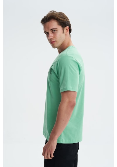 AR-MA Arma Erkek Regular Fit Bisiklet Yaka Tişört Y27344406701 Yeşil